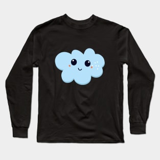 Cute Cloud Smiling Face Long Sleeve T-Shirt